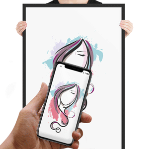 animazione body 2 poster incorniciato bellfish in realtà aumentata