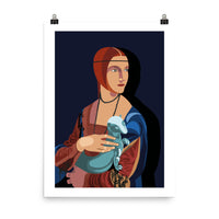 Dama con l'ermellino - Poster in Augmented Reality for LeonARdo - Bellfish