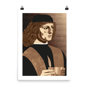 Ritratto di Musico - Poster in Augmented Reality for LeonARdo - Bellfish