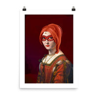 Ritratto di Dama - Poster in Augmented Reality for LeonARdo - Bellfish