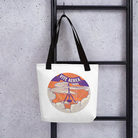 Tote Bag Vite Aerea in Augmented Reality on mockup - Bellfish